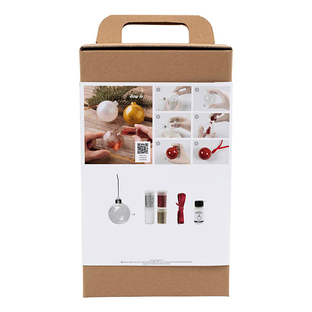 Creativ company https: www.cchobby.nl hobbyset-kerstballen-glitter-1-doos