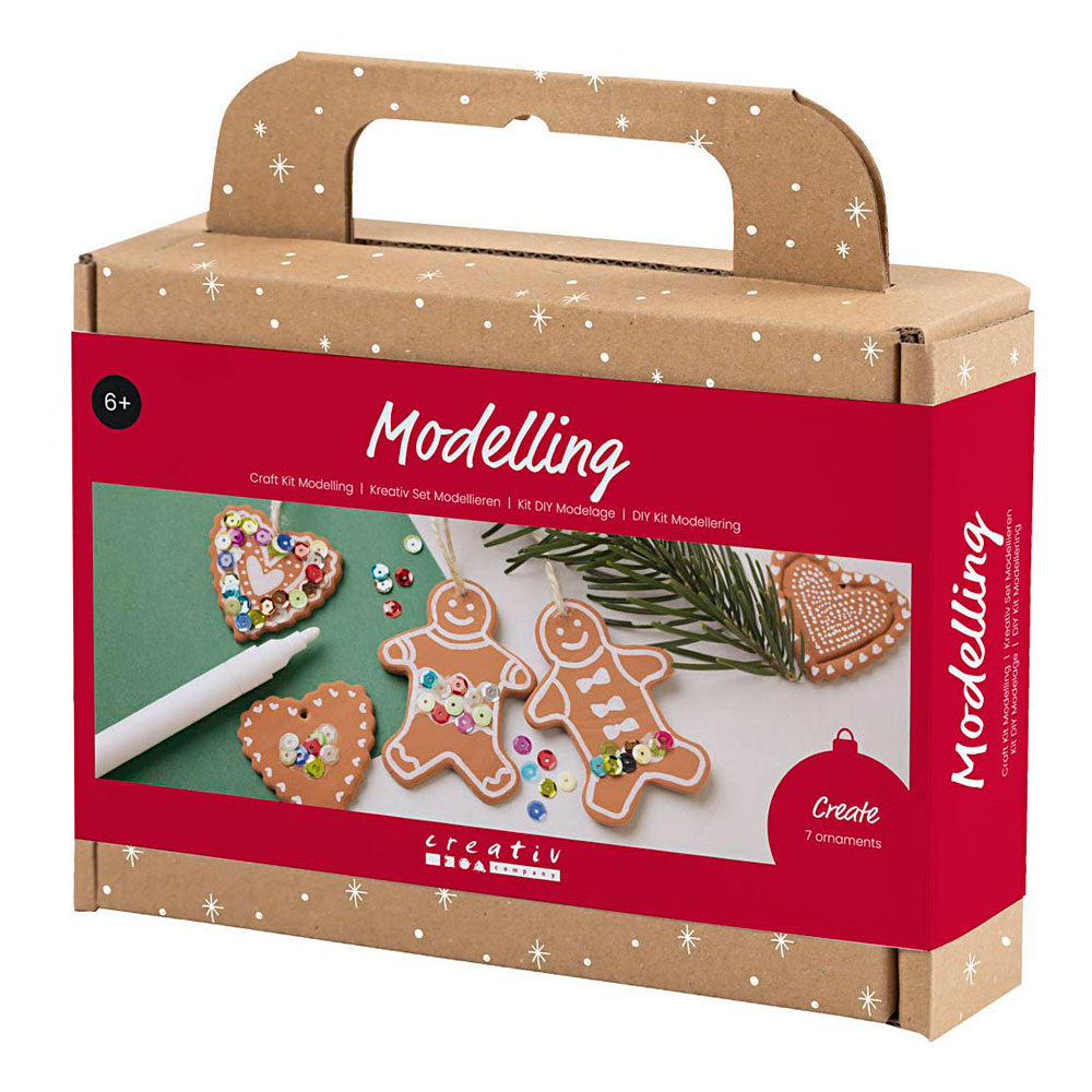 Creativ company hobbyset boetseren kleine kerstfiguren