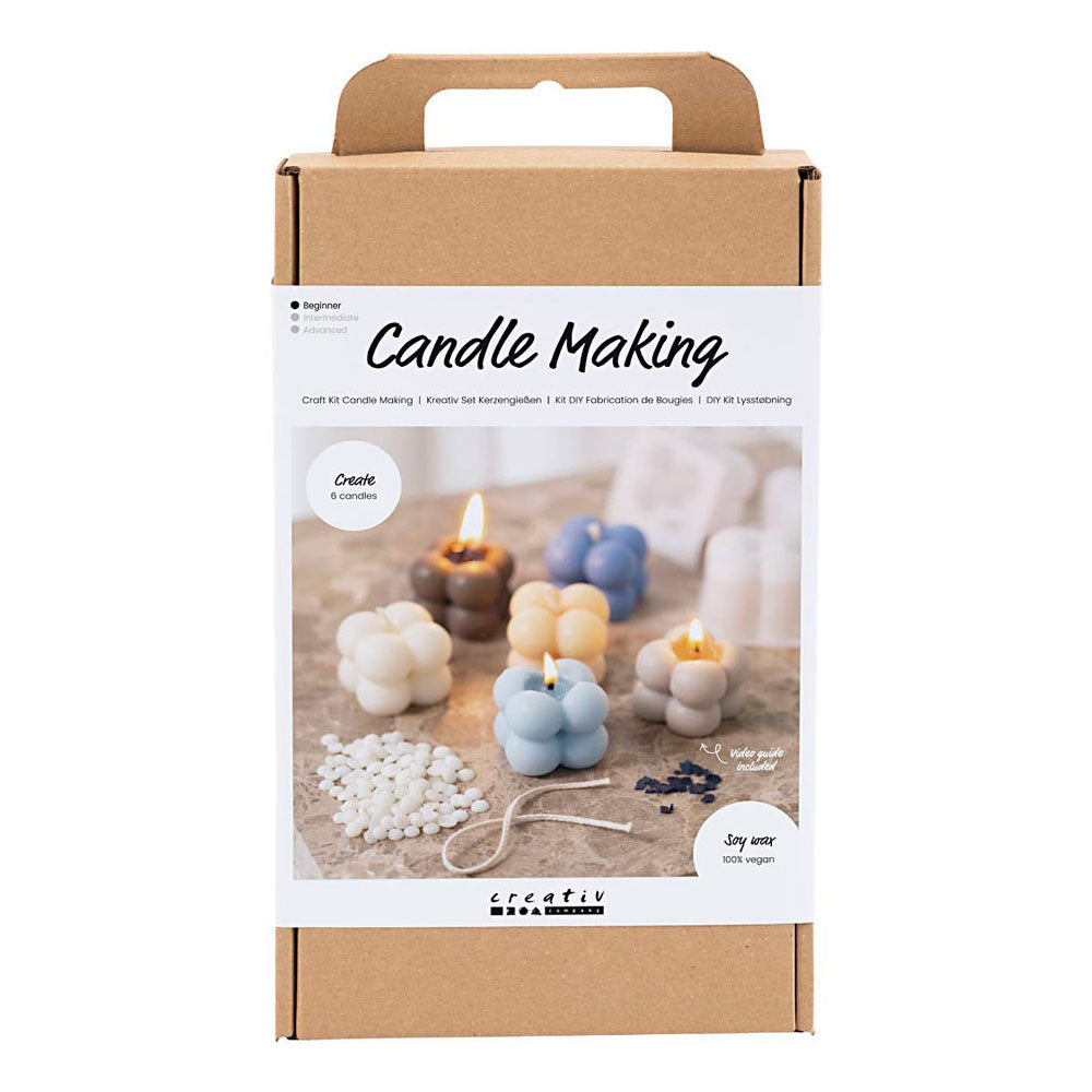 Creativ company https: www.cchobby.nl hobbyset-kaarsen-maken-bubble-sojakaars-beige-lichtblauw-creme-1-doos