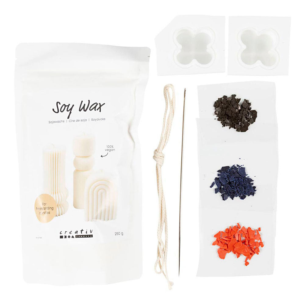 Creativ company https: www.cchobby.nl hobbyset-kaarsen-maken-bubble-sojakaars-beige-lichtblauw-creme-1-doos