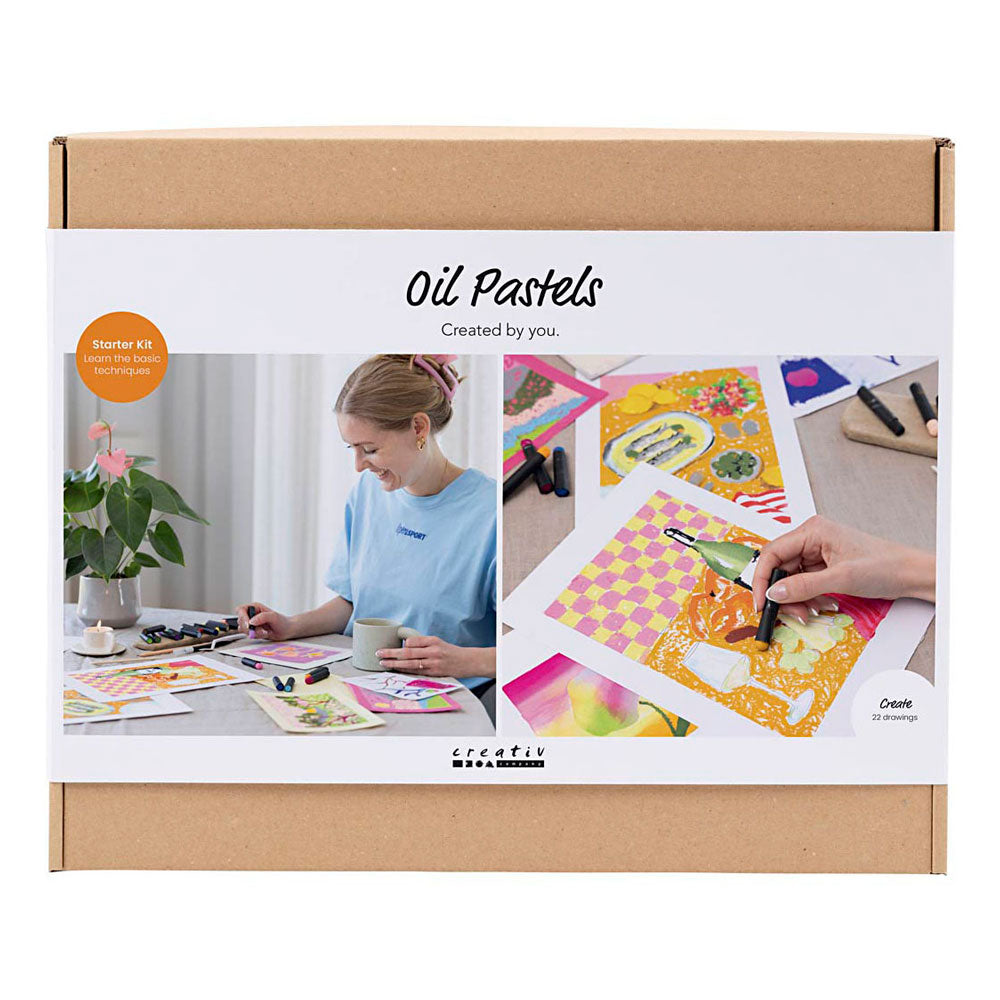 Creativ company starter hobbyset oliepastel - 12 technieken