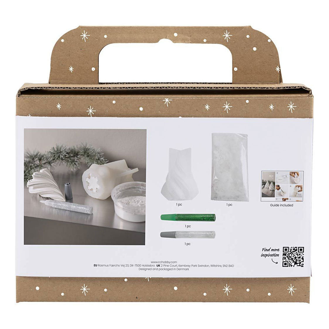Creativ company https: www.cchobby.nl mini-hobbyset-hars-gieten-kerstbomen-wit-1-doos