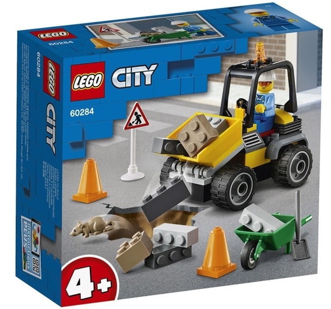 Lego city - 60284 bulldozer met kruiwagen