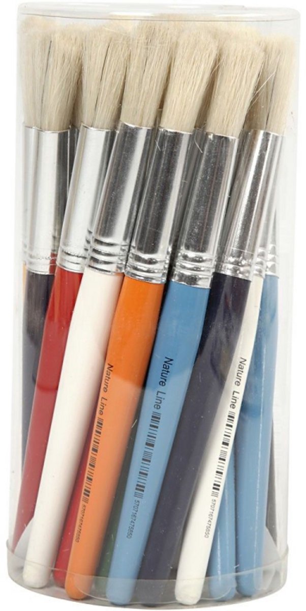 Creativ Company round small brushes, 30 pcs.