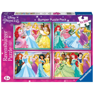 Ravensburger puzzel disney prinses 4 in1 100 stukjes