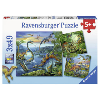 Ravensburger dinosaur puzzle 3x49 pieces