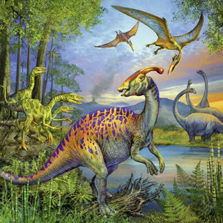 Ravensburger dinosaur puzzle 3x49 pieces