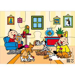Bumba puzzel 6 st waf waf, miauw miauw | 2 stuks