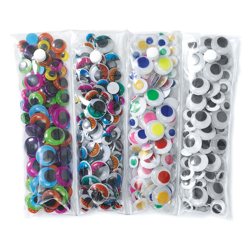 Kleuringen - Wiebelende Oogjes Mix, 500st.