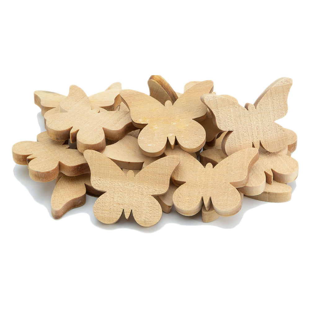 Kleuringen - Houten Vlinders Klein, 20st.