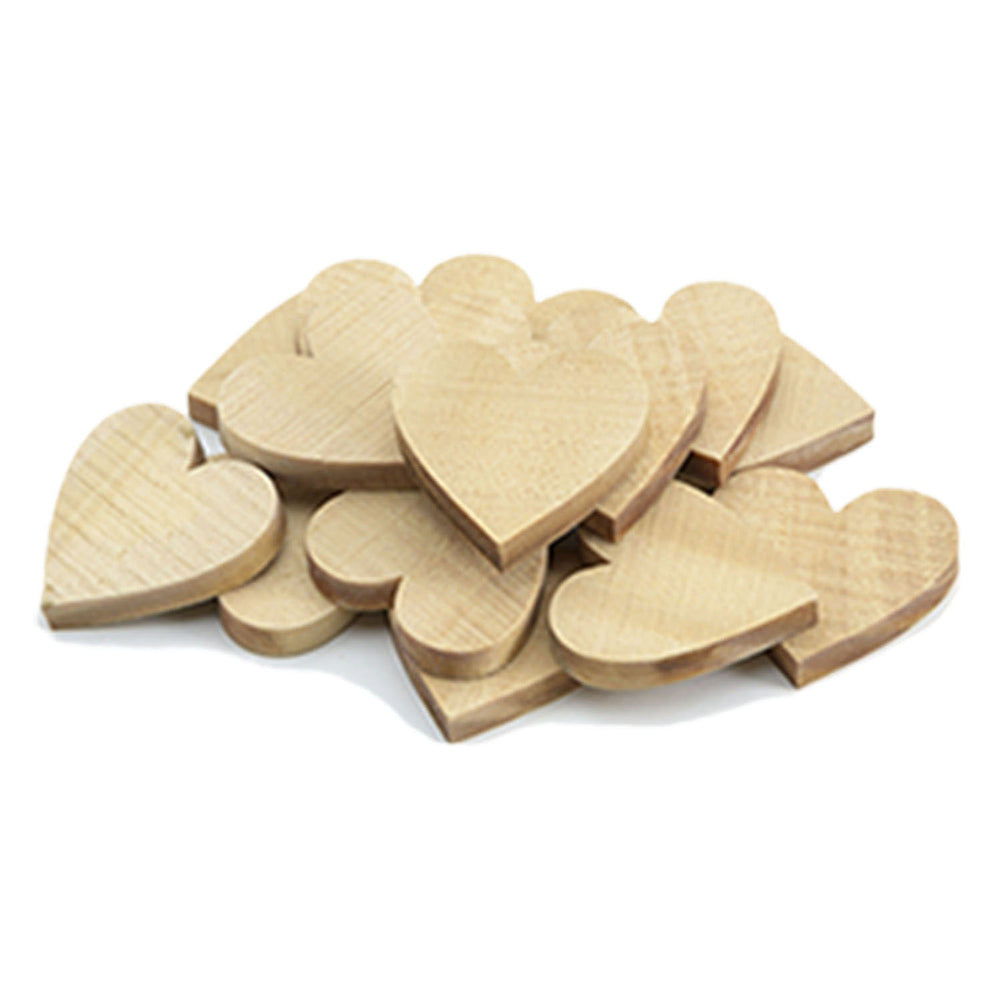 Kleuringen - Houten Hartjes Klein, 20st.