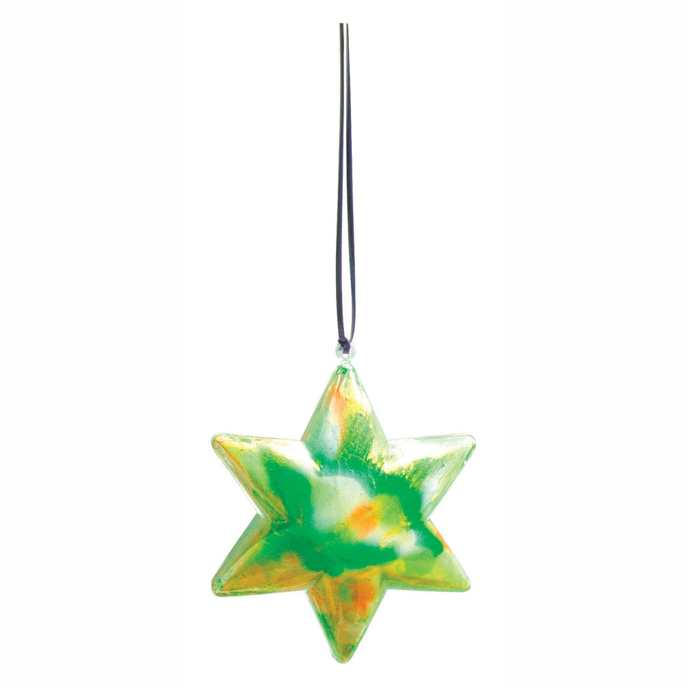 Kleuringen - Vulbaar Ornament Transparante Ster, Set van 12
