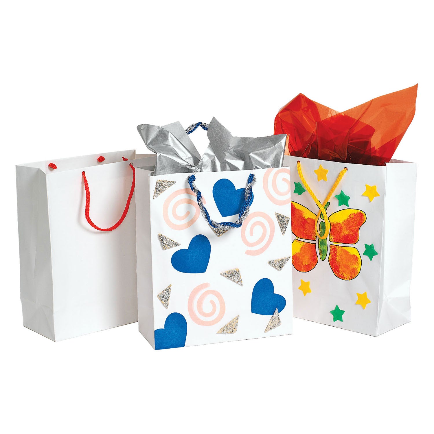 Kleuringen - versier je eigen cadeautasje, 24st.