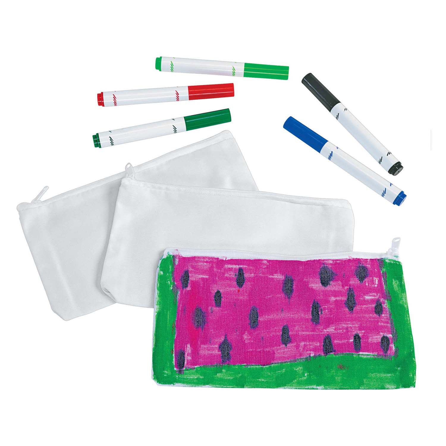 Kleuringen - versier je eigen etui canvas, set van 12