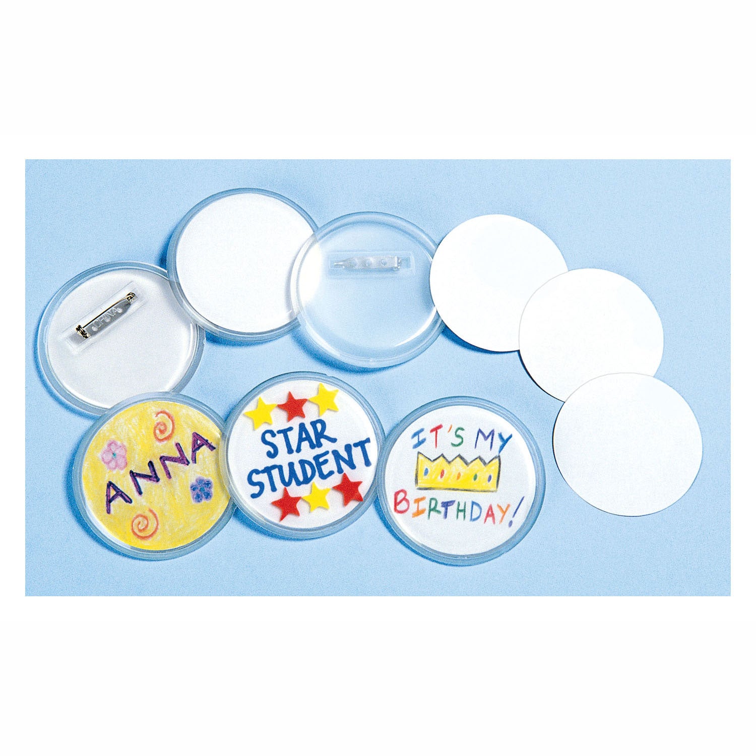 Kleuringen - Maak je eigen Button, 24st.