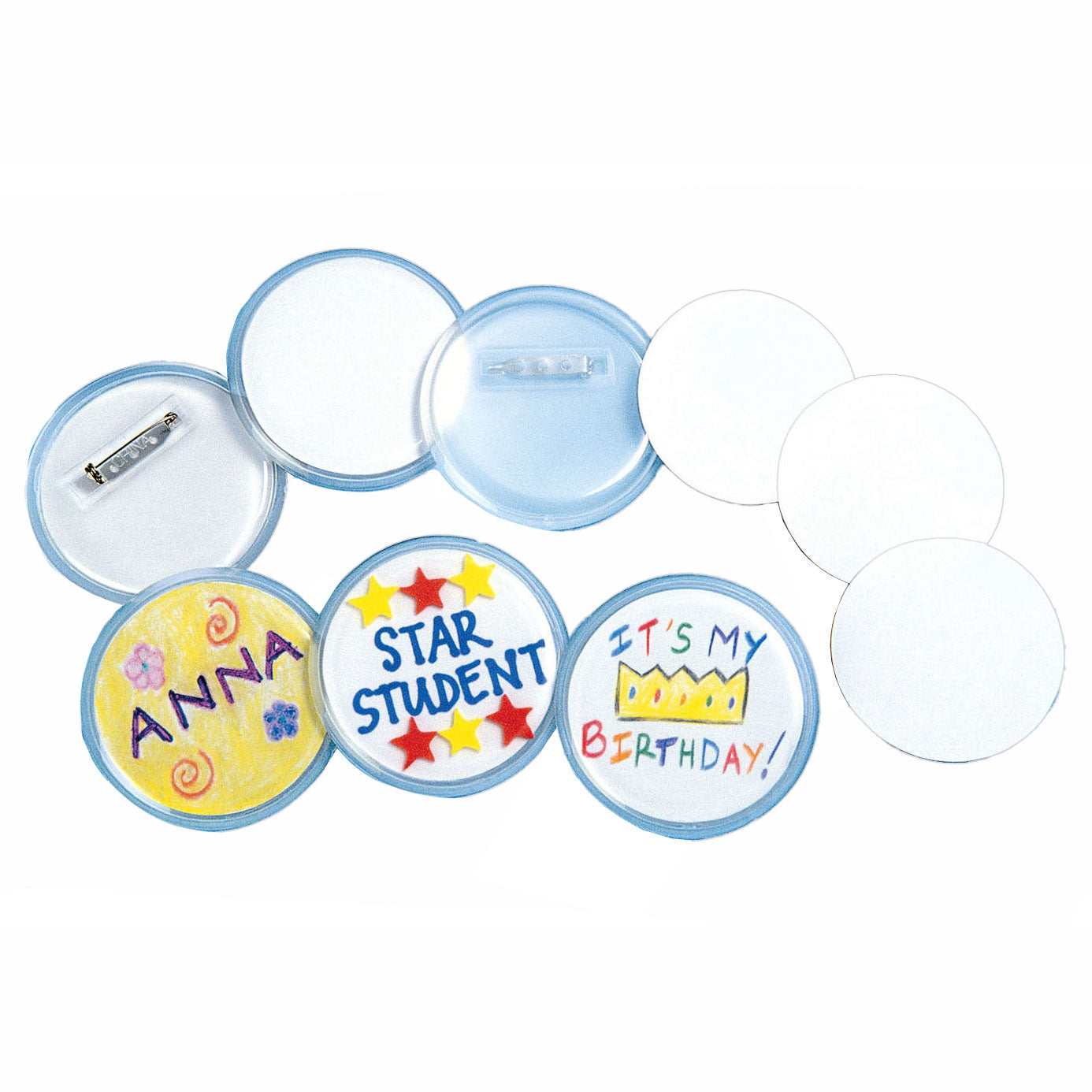 Kleuringen - Maak je eigen Button, 24st.