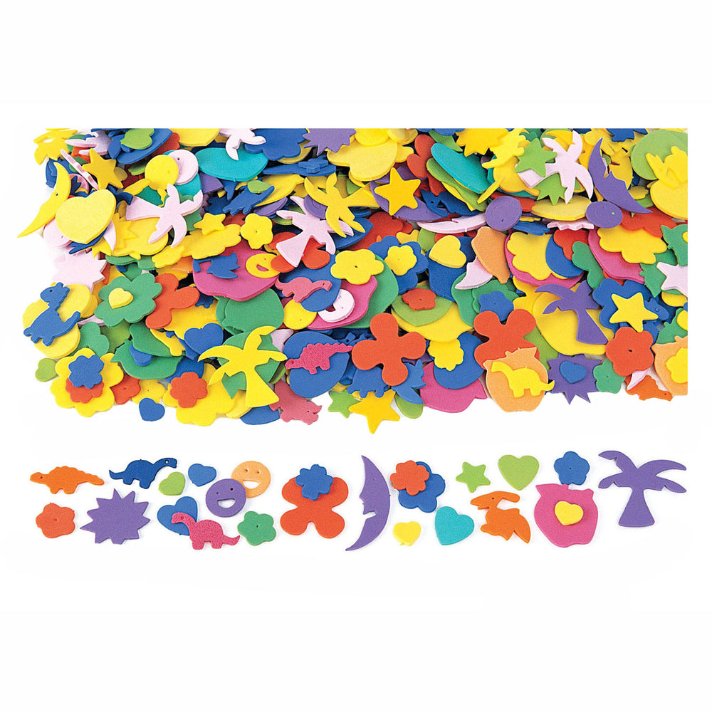 Kleuringen - leuke foam figuren, 1000st.