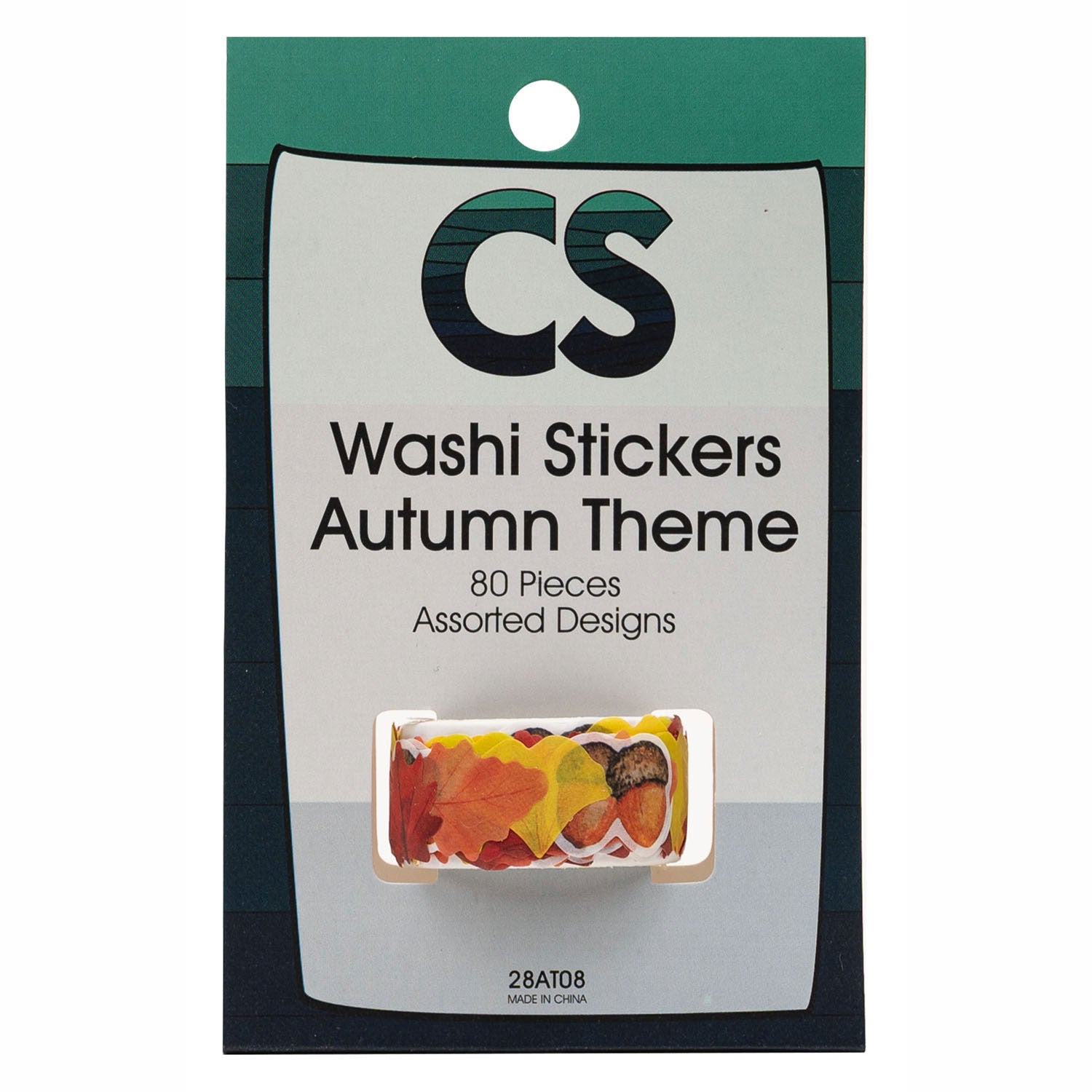 Kleuringen - Washi Stickers Herfstthema op Rol, 80st.