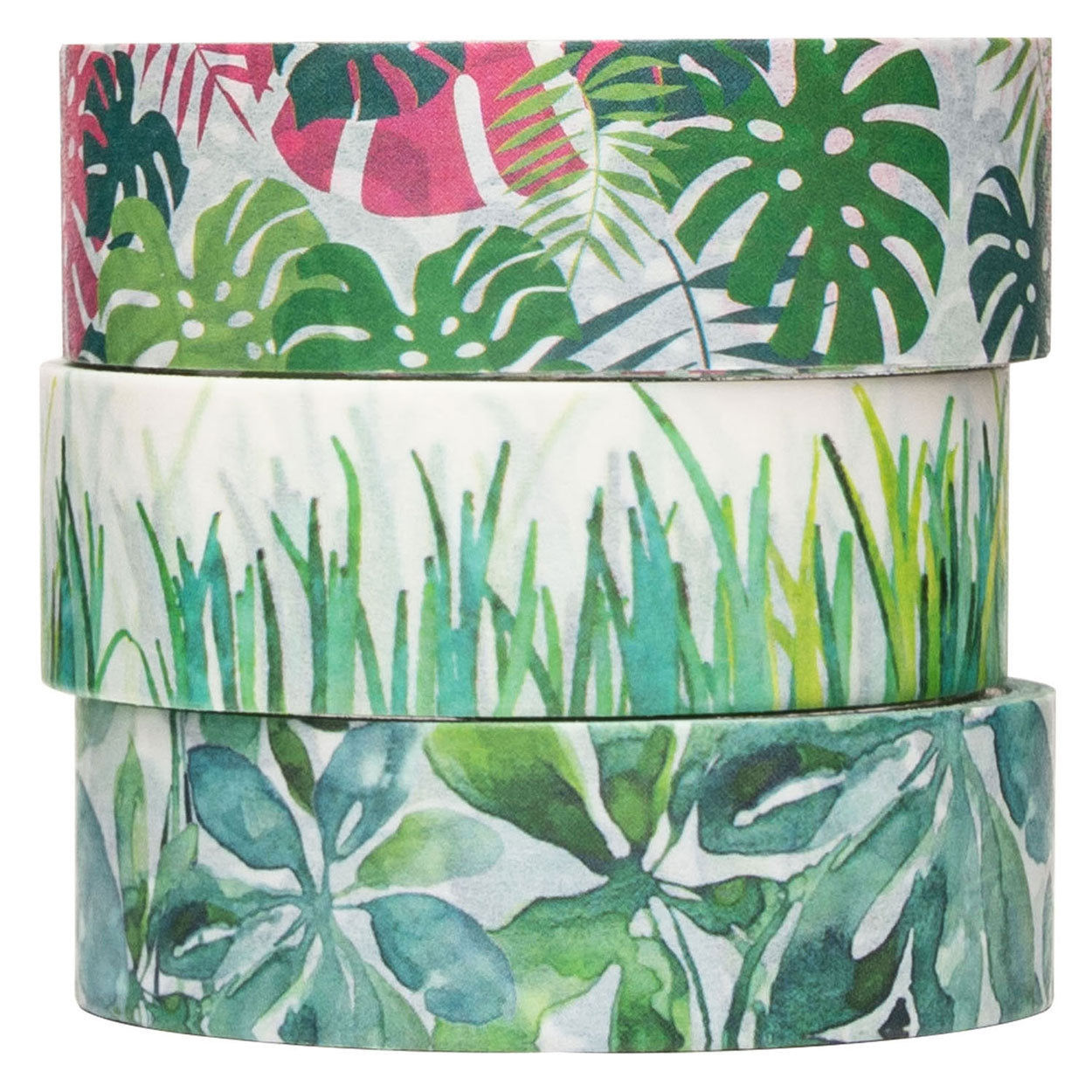Kleuringen - Washi Tape Planten 3 Rollen, 5mtr.
