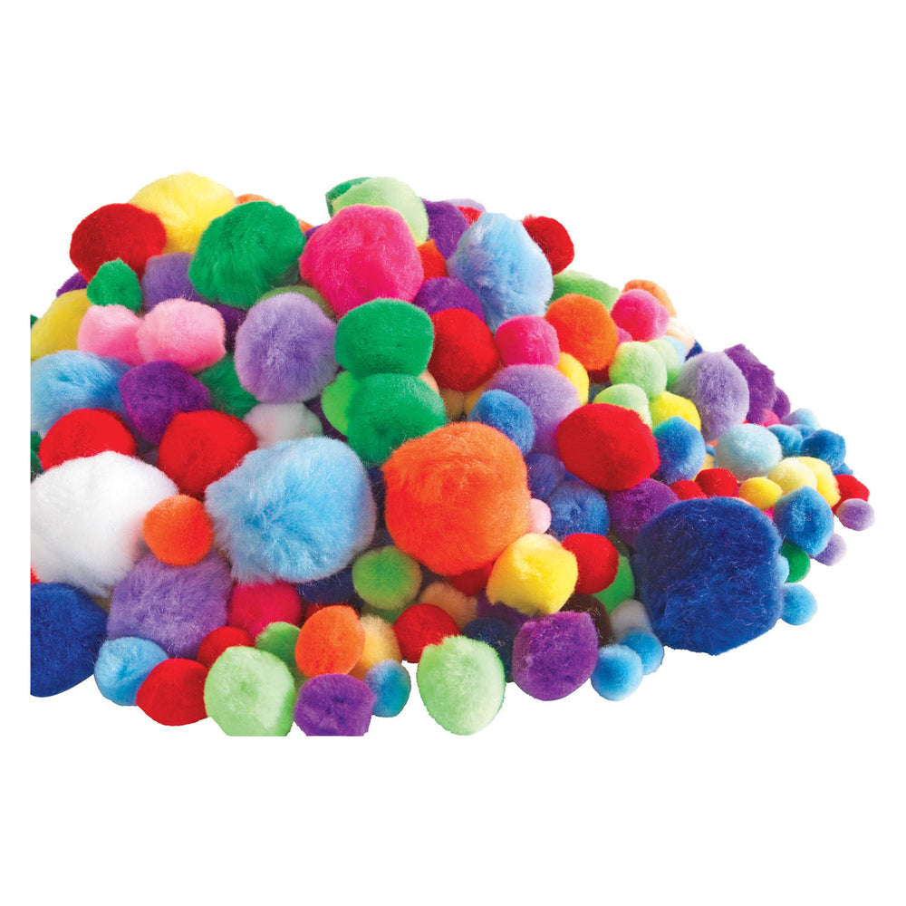 Kleuringen Zak Pompoms 450 gram, 1200st.