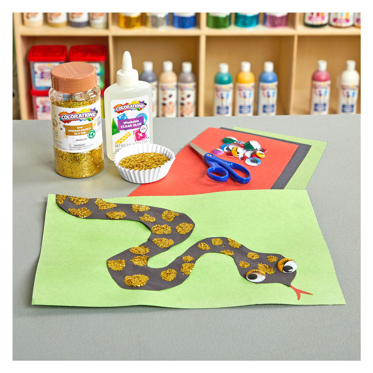 Colorations - biologische afbreekbare glitter - goud, 113 gram