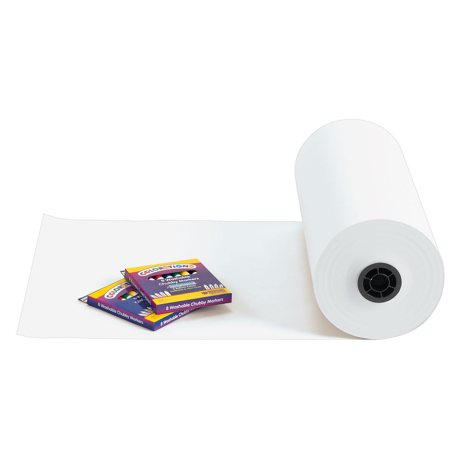 Kleuringen - rolpapier wit, 305m