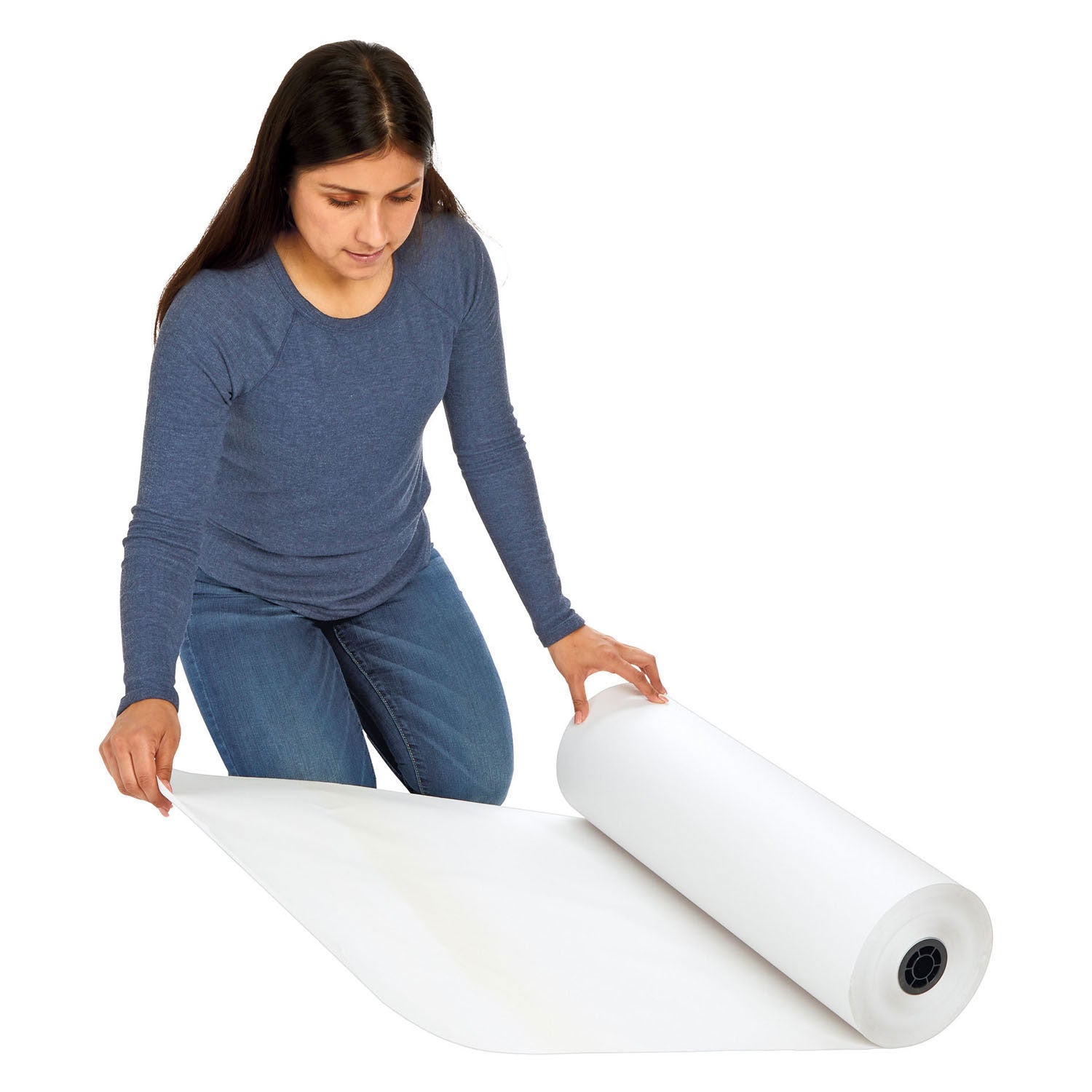 Kleuringen - rolpapier wit, 305m