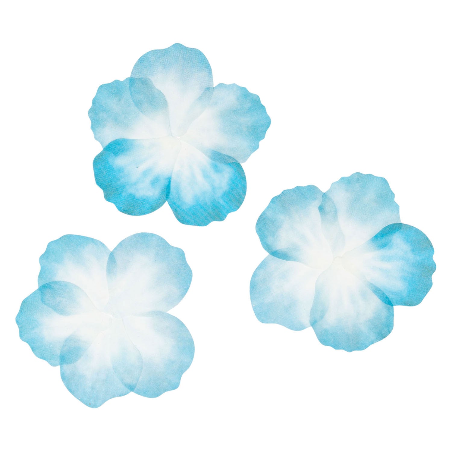 Kleuringen - washi stickers - blauwe bloemblaadjes, 80st.