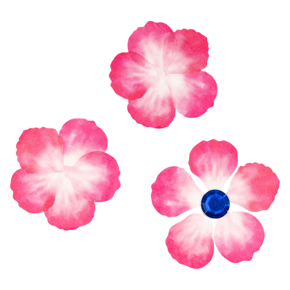 Kleuringen - washi stickers - roze bloemblaadjes, 80st.