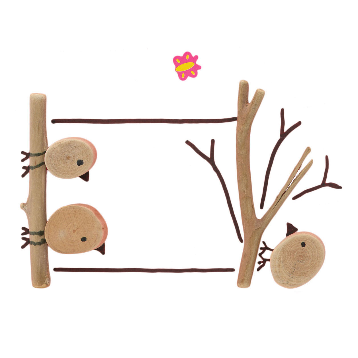 Kleuringen - houtschijfjes rond, 1kg