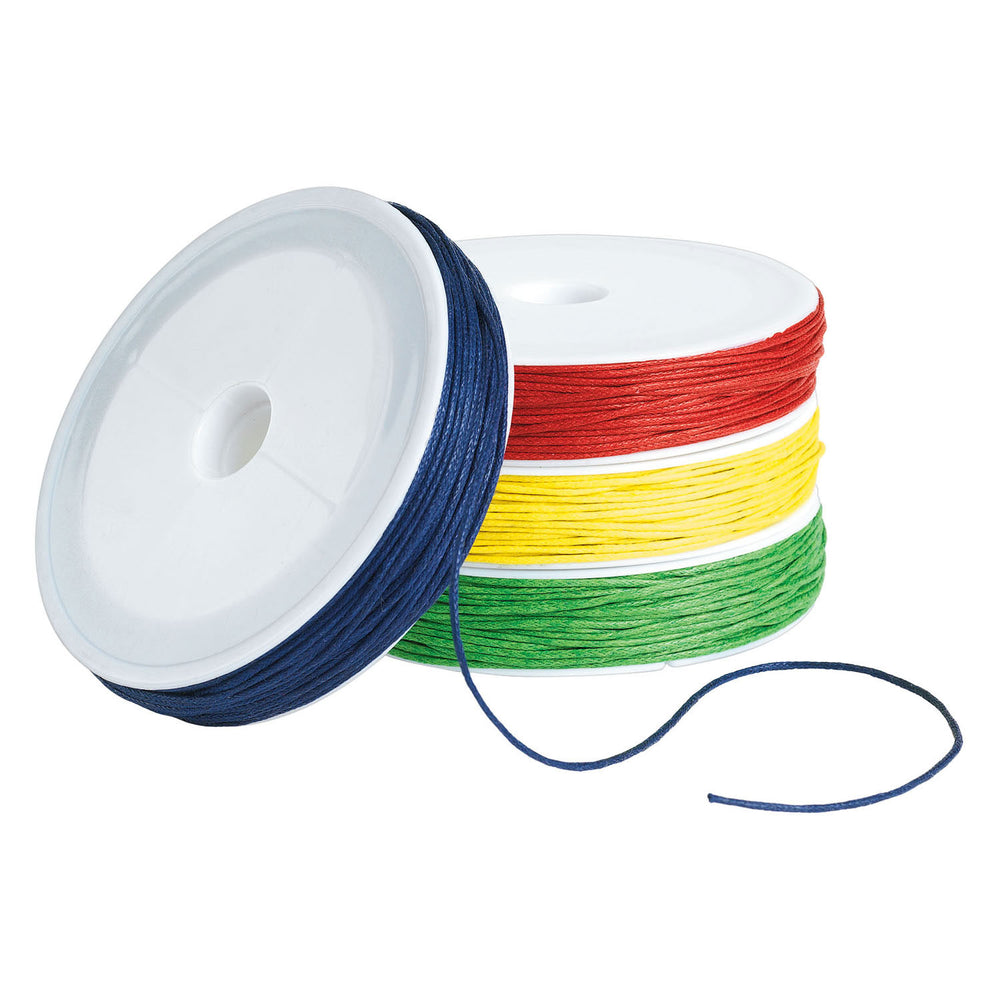 Kleuringen - gewaxt katoenen koord, 4 x 25 meter