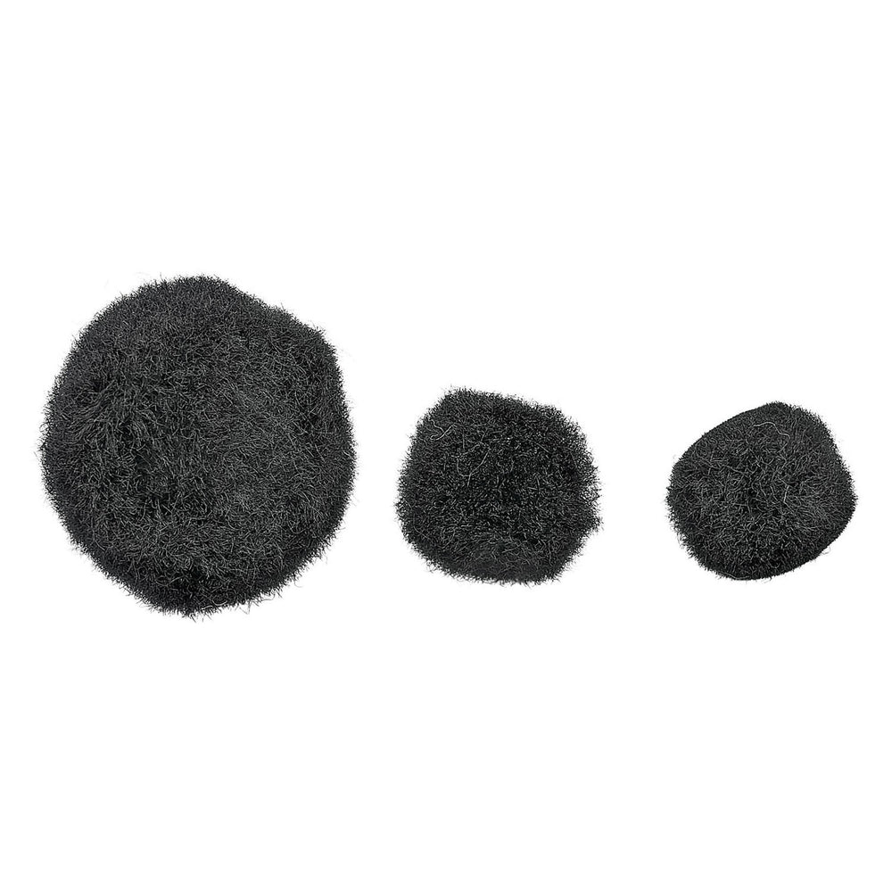 Colorations - pom poms zwart, 100st.