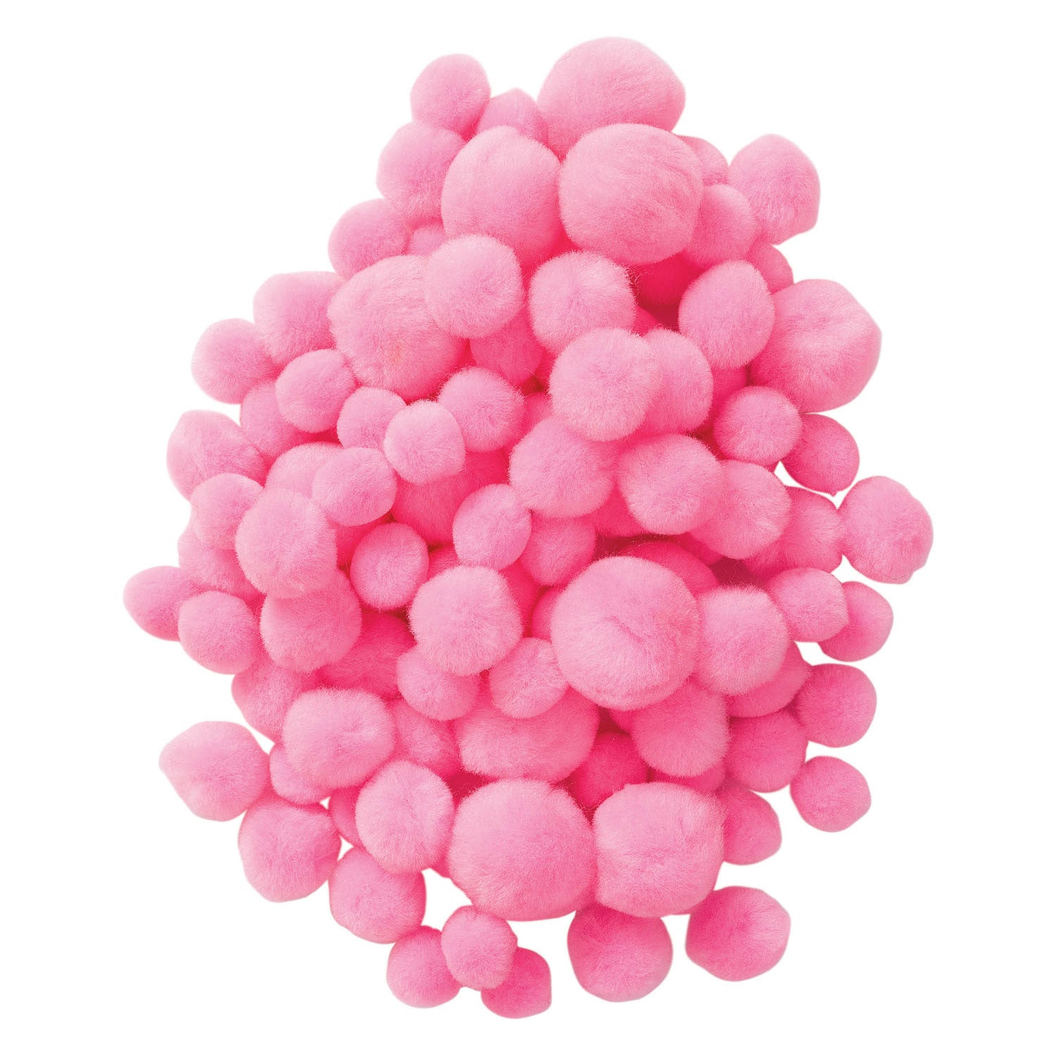 Colorations - pompons roze, 100st.