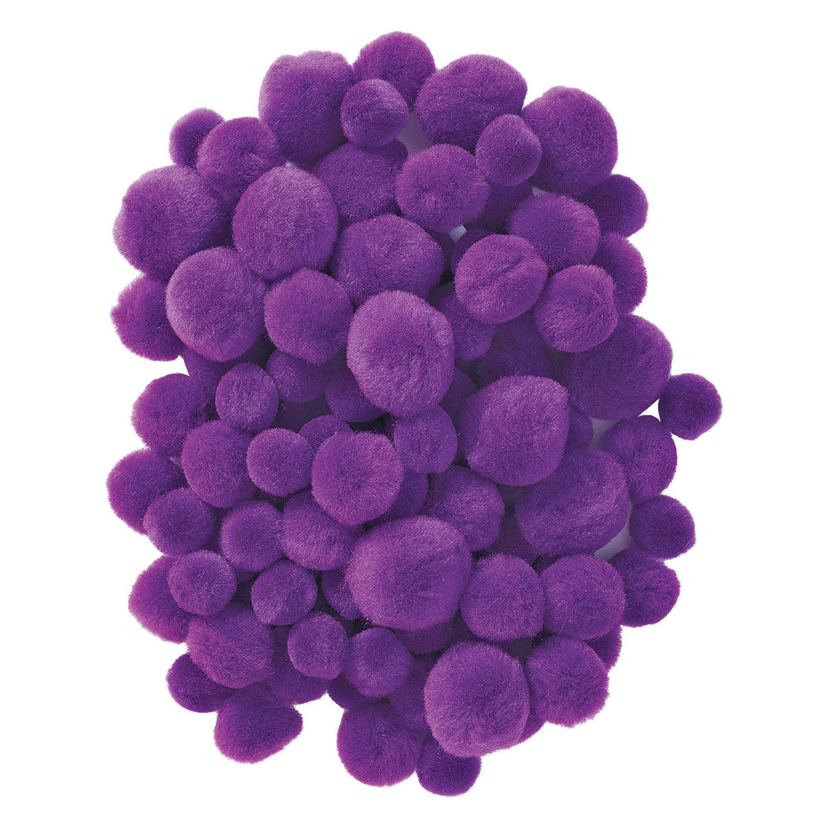 Colorations - pompons paars, 100st.
