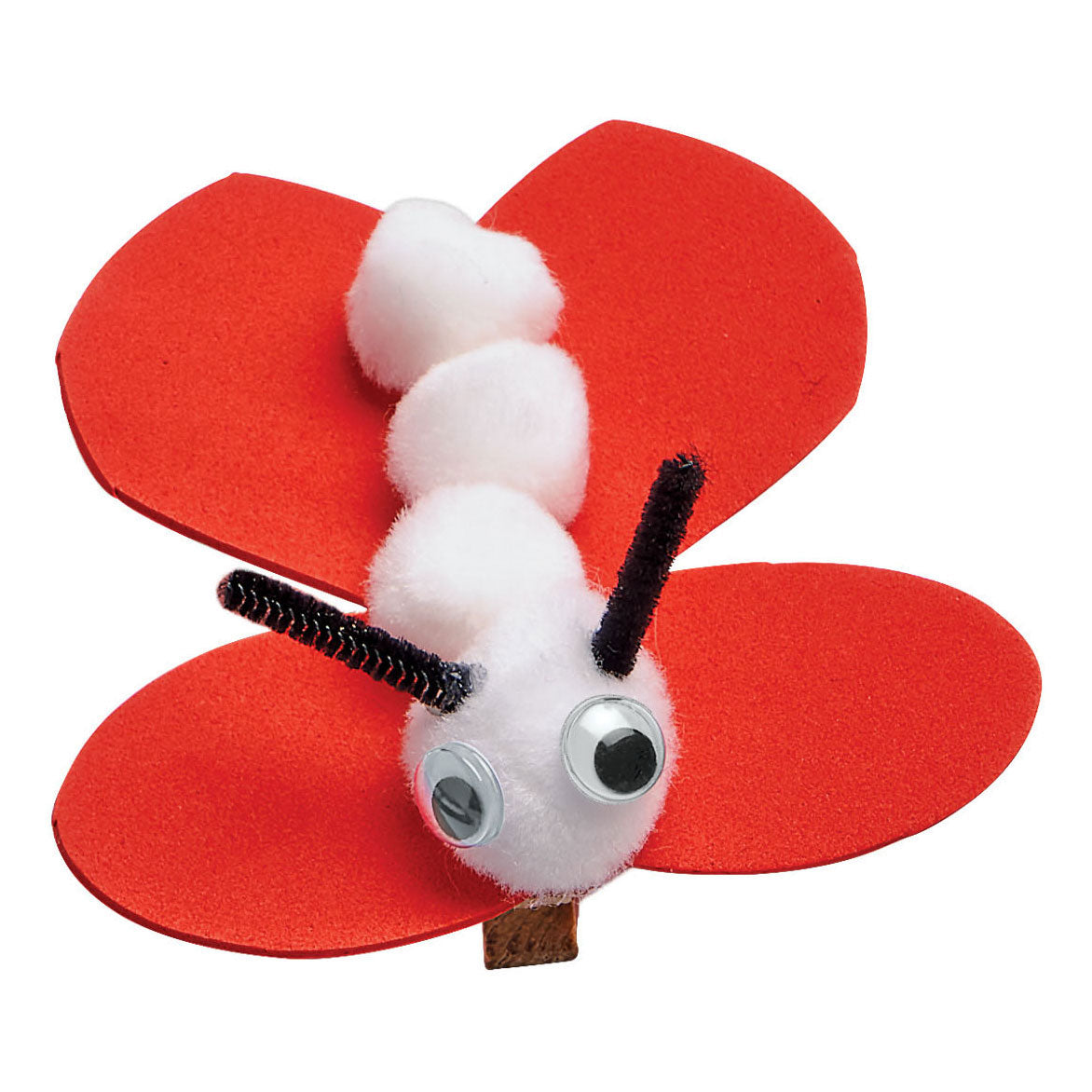 Colorations - pompons wit, 100st.