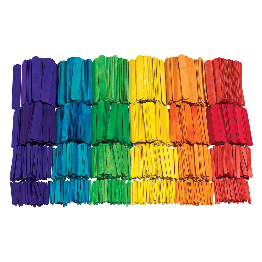 Inkleuringen - houten knutselstokjes klaslokaal pakket, 1200st.