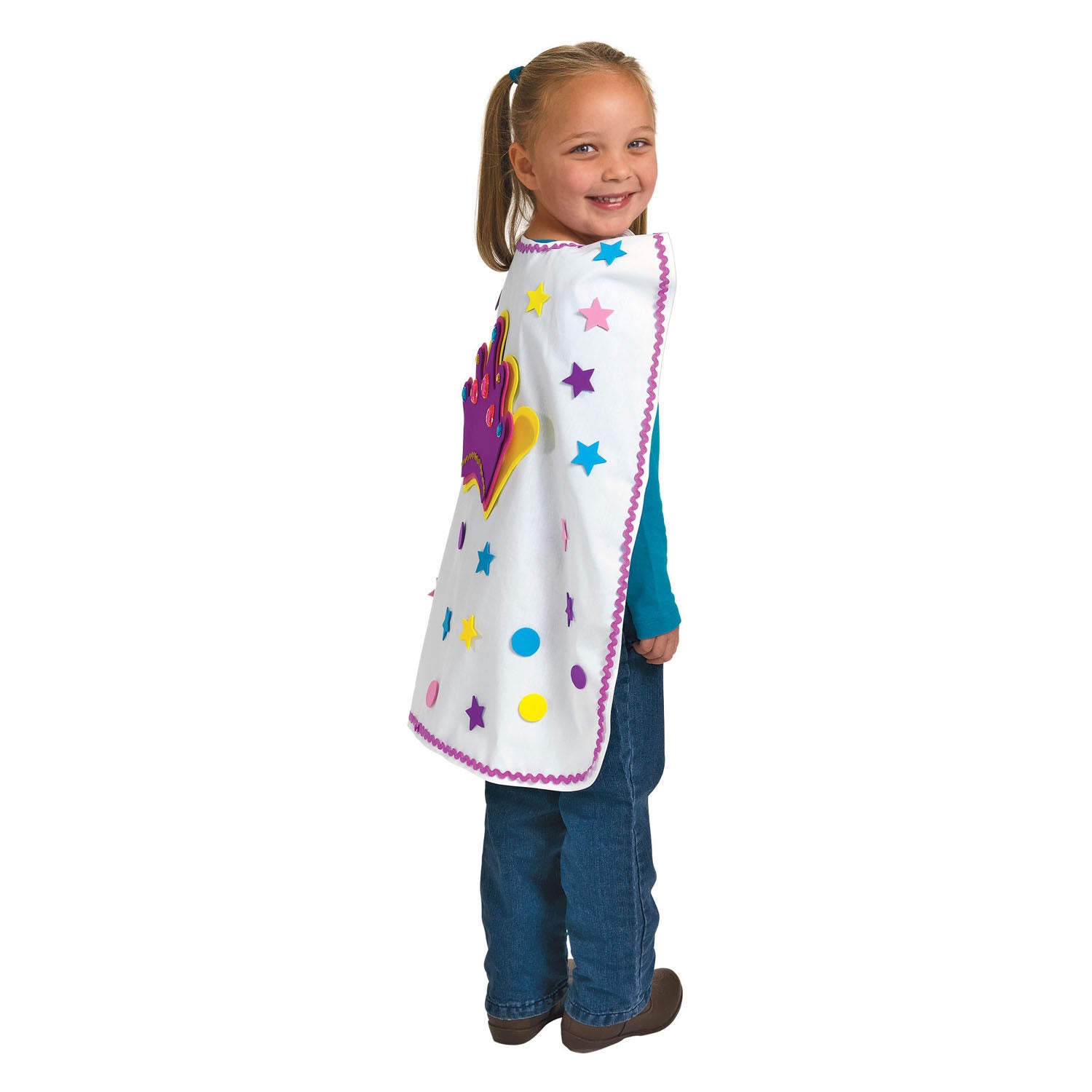 Kleuringen - versier je eigen superhelden cape, set van 6
