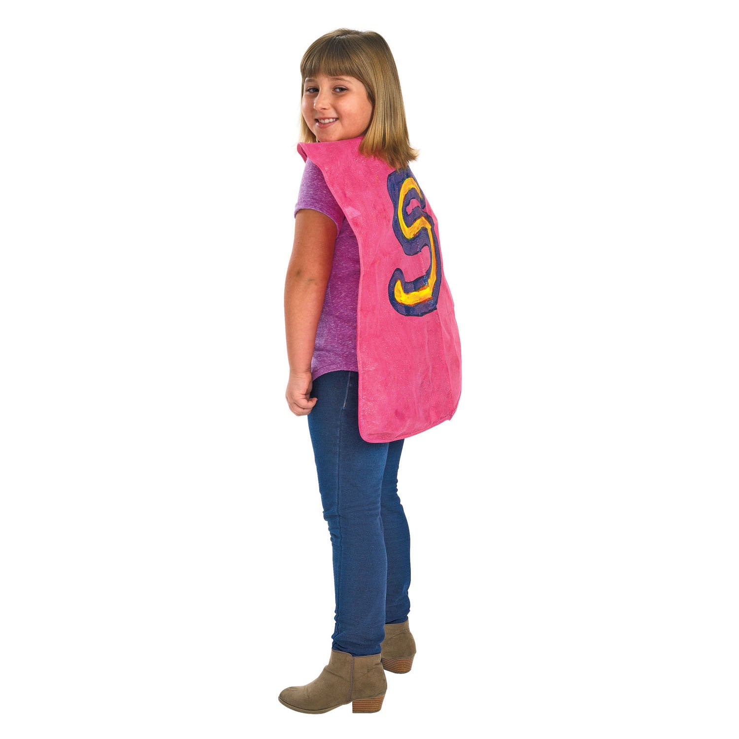 Kleuringen - versier je eigen superhelden cape, set van 6