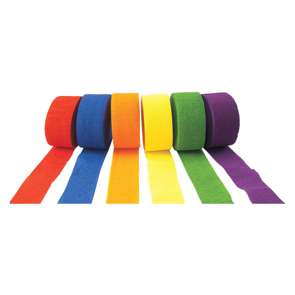 Kleuringen - crêpepapier slingers set 1, set van 6