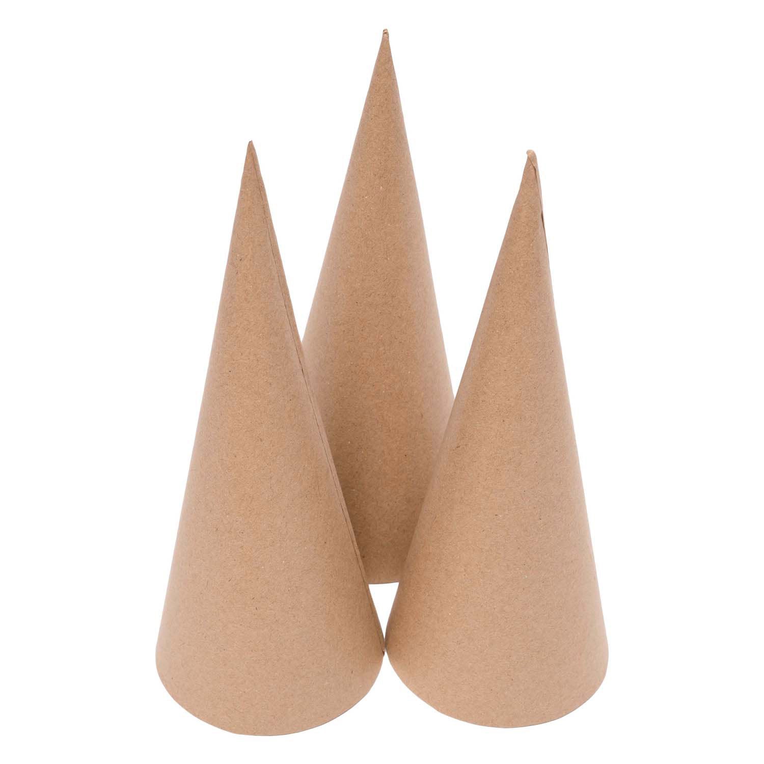 Colorations - papier-mache kegels - 20 cm, 20st.