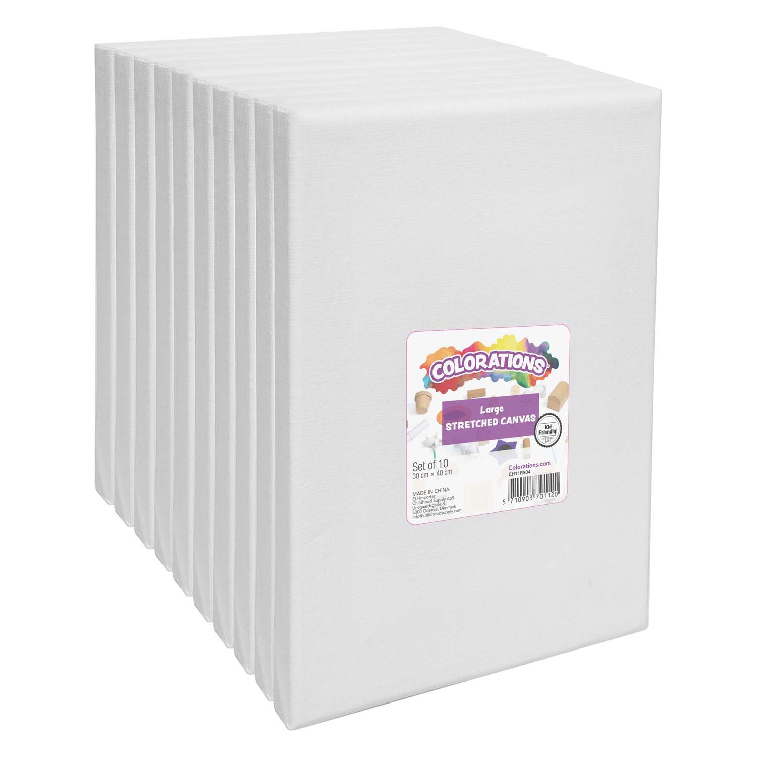 Inkleuringen - gespannen canvas 30 x 40 cm, 10st.