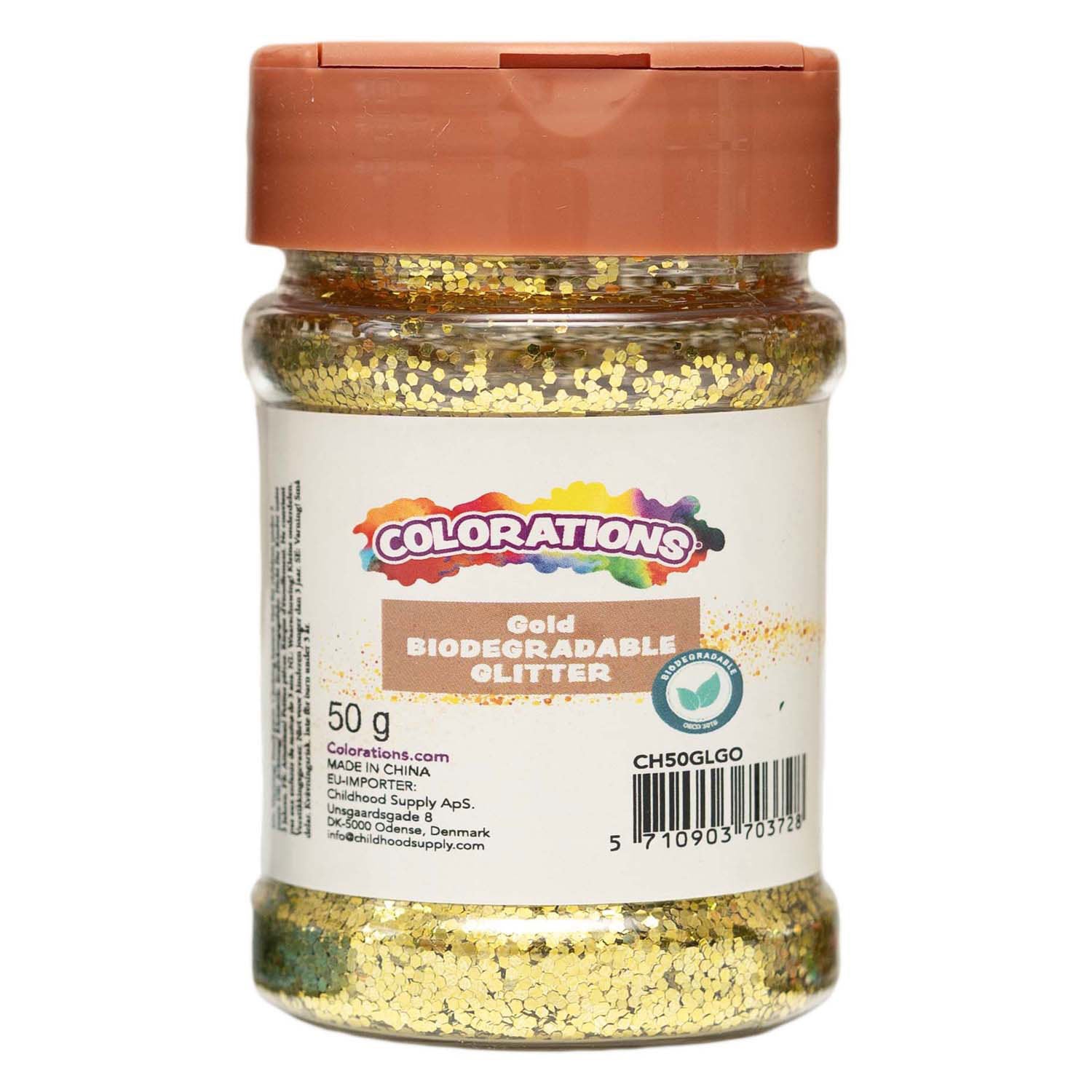 Kleurstoffen - biologisch afbreekbare glitter goud - 50g