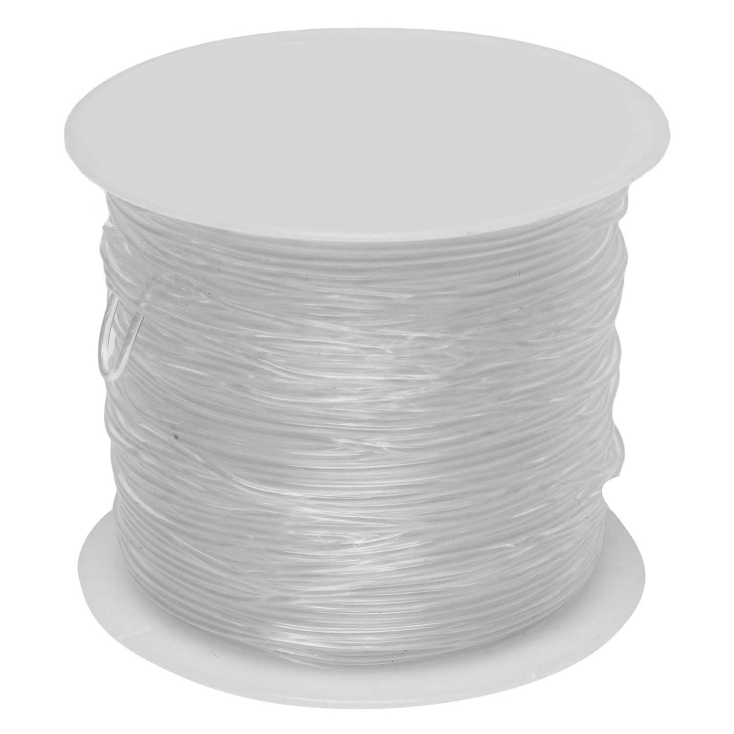 Kleuringen - transparant elastisch koord - 25 m, 1 mm