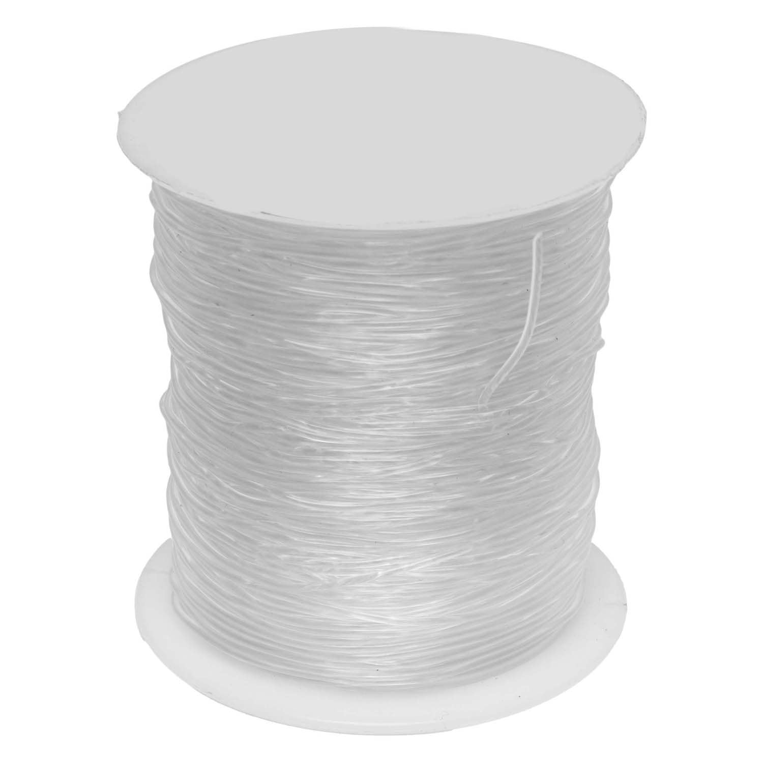 Kleuringen - transparant elastisch koord - 50 m, 1 mm