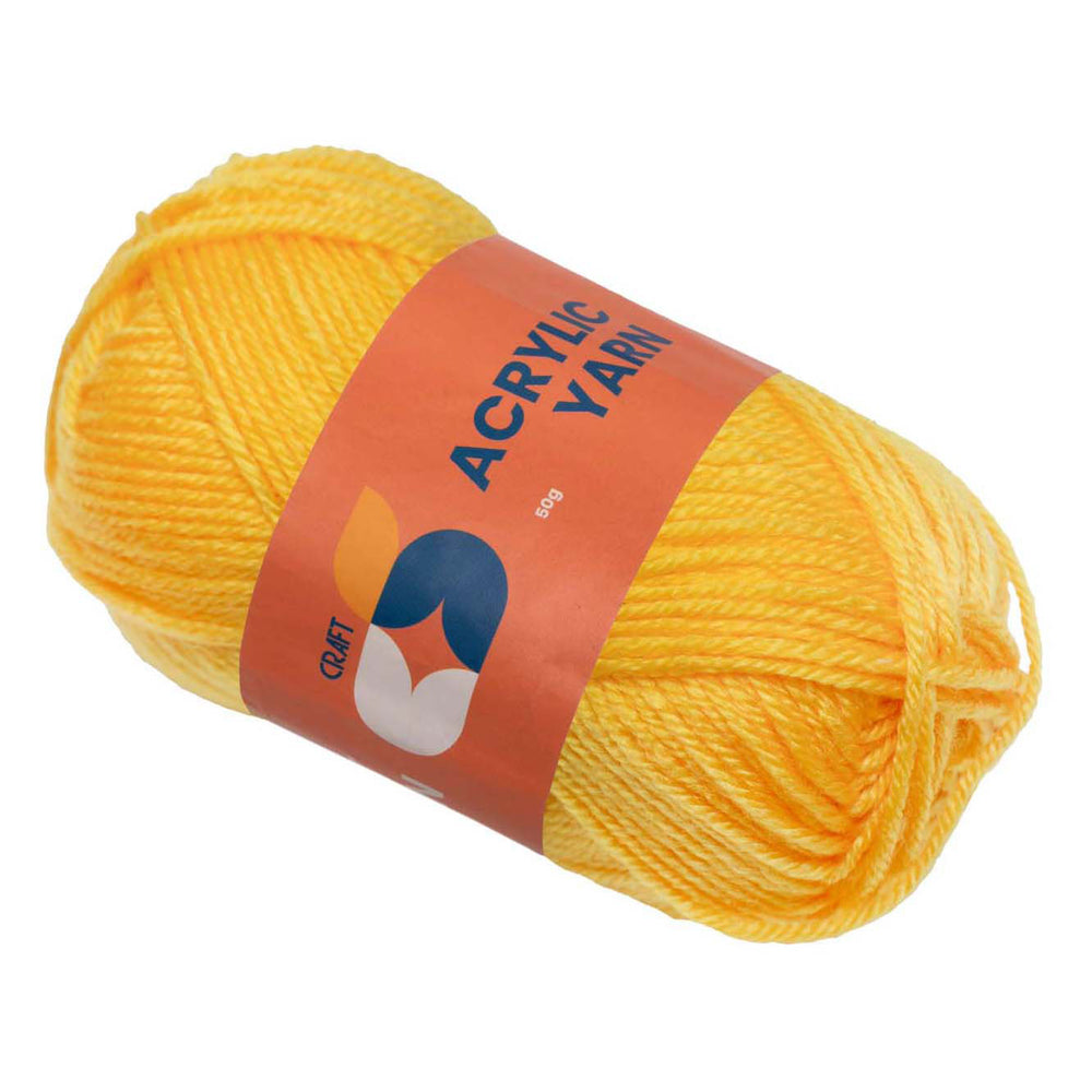 Kleurstoffen - acrylgaren geel, 50g