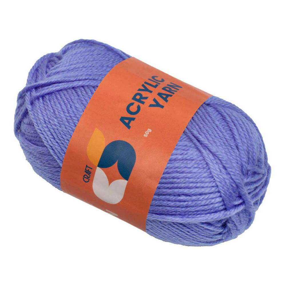 Kleuringen - acrylgaren paars, 50g