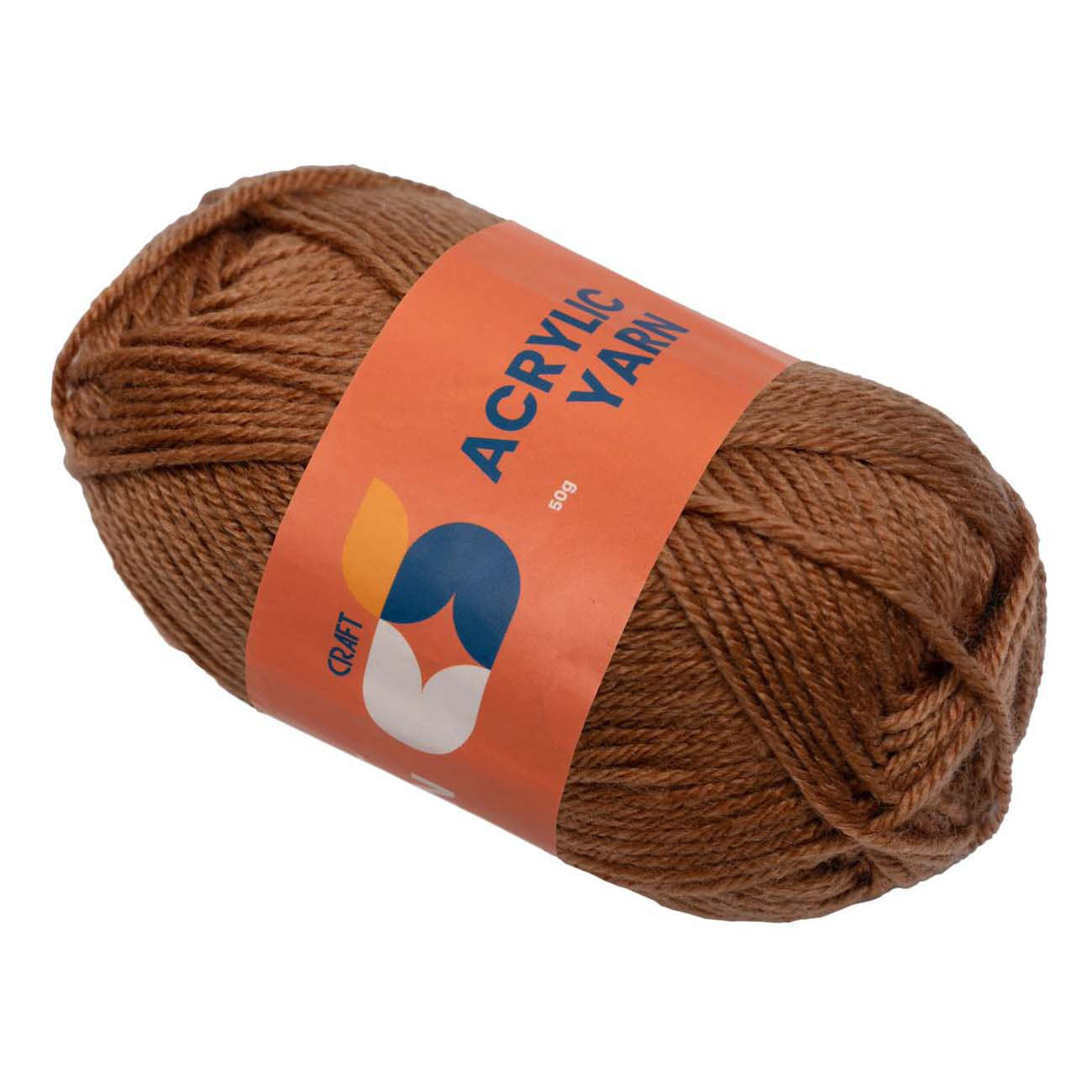 Kleurstoffen - acrylgaren bruin, 50g