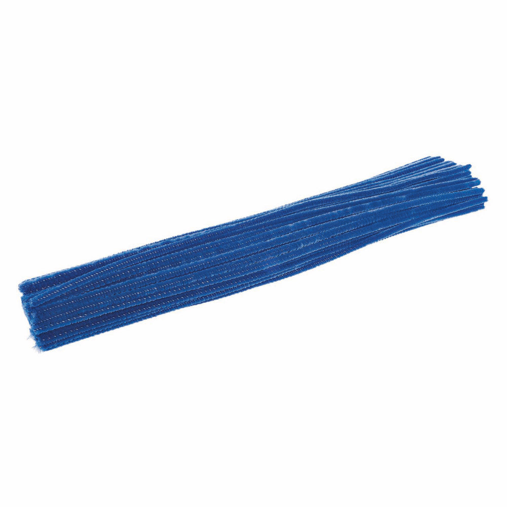 Kleuringen - blauw chenilledraad, 100st.