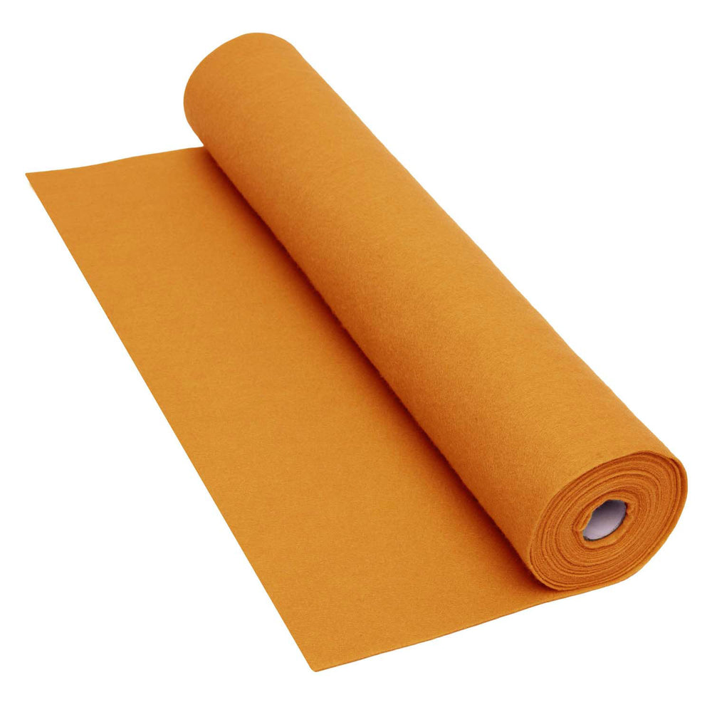 Kleuringen - oranje viltrol - 160 gsm, 5 mx 45 cm
