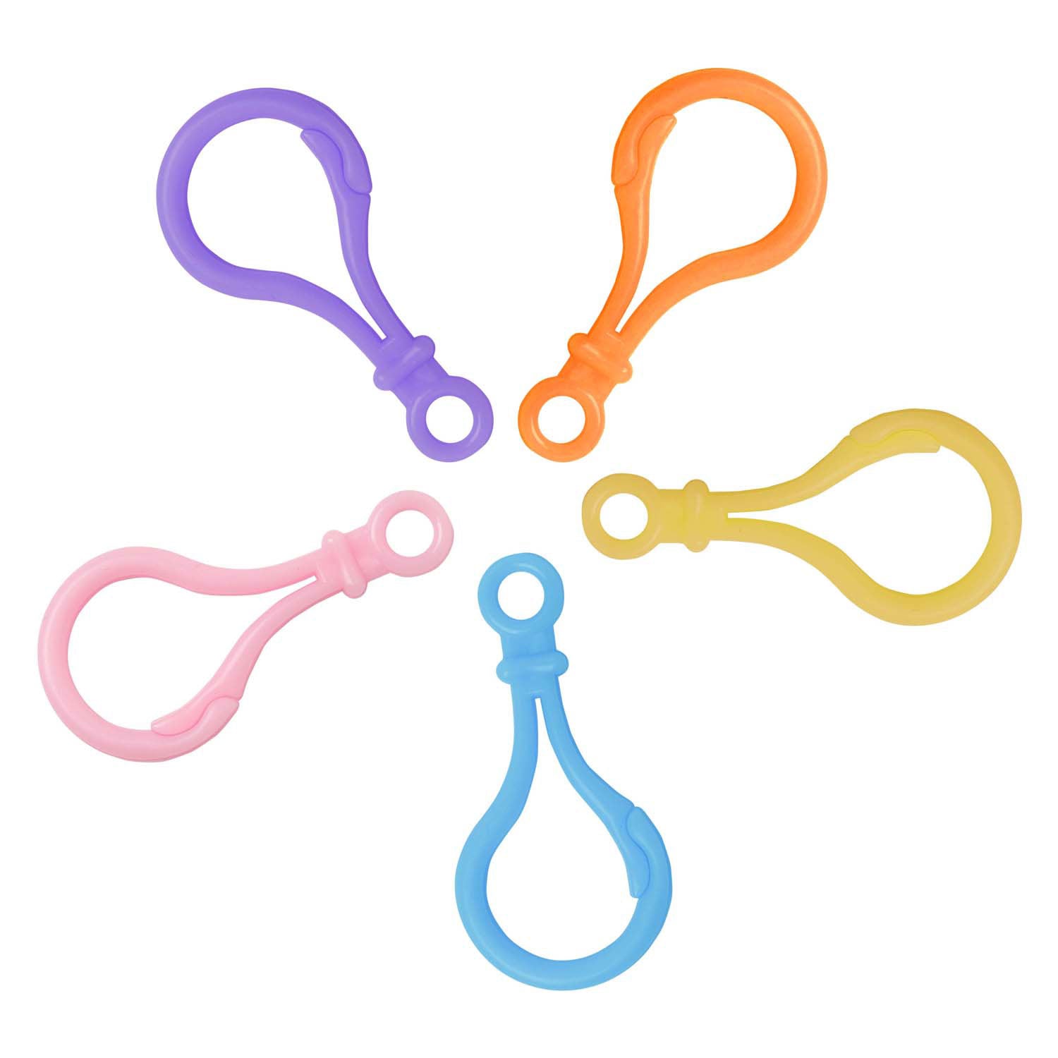 Kleuringen - super loom sleutelhangerclips
